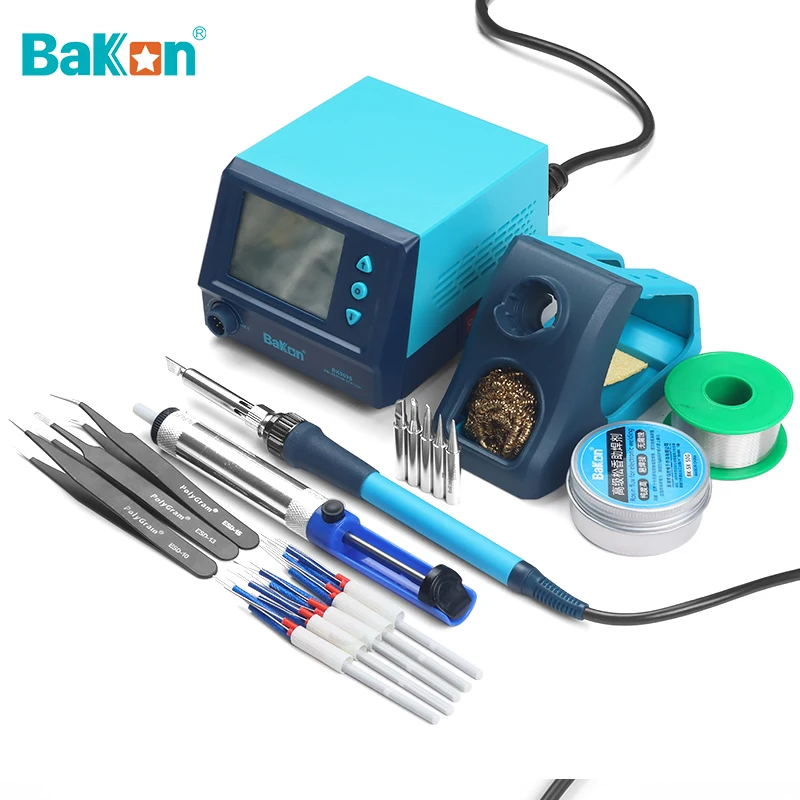 

Сварочная станция Bakon BK969S, наборы инструментов для SMD/DIY/ремонта, 60 Вт, паяльная станция с быстрым расплавлением и постоянной температурой