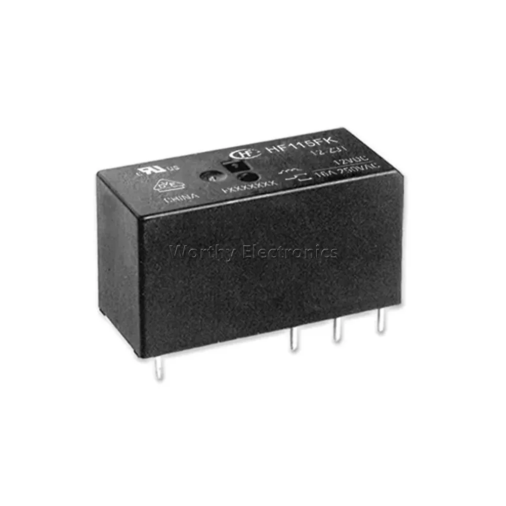 

Free Shipping 10PCS/LOT 12VDC 16A 6PIN Relay HF115FK-T 12-H3T