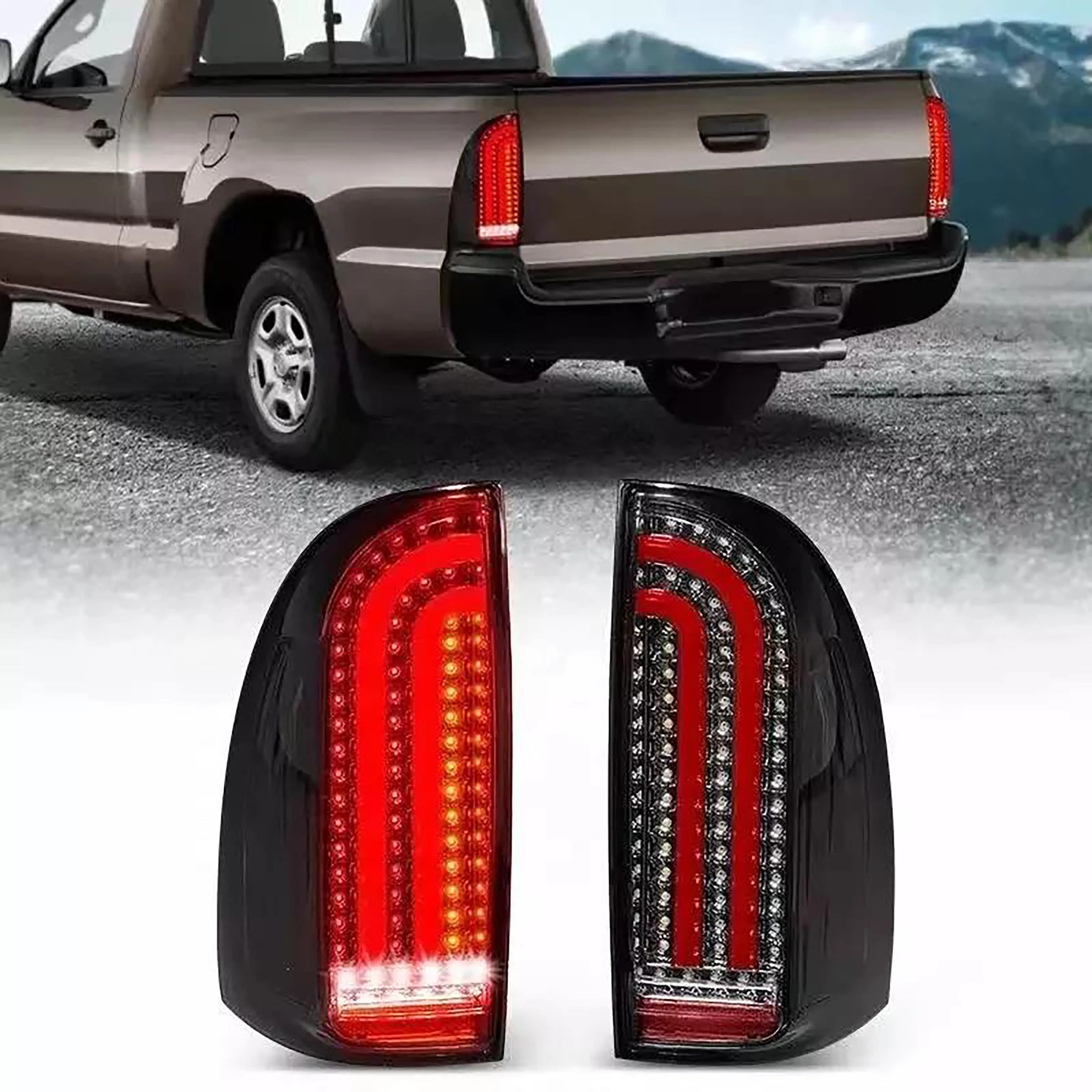 Turn Signal Lamp Taillight LED  Tail Lights For Toyota TACOMA 2005 -2015 Rear Running Lamp + Brake Light + Reverse Lamp