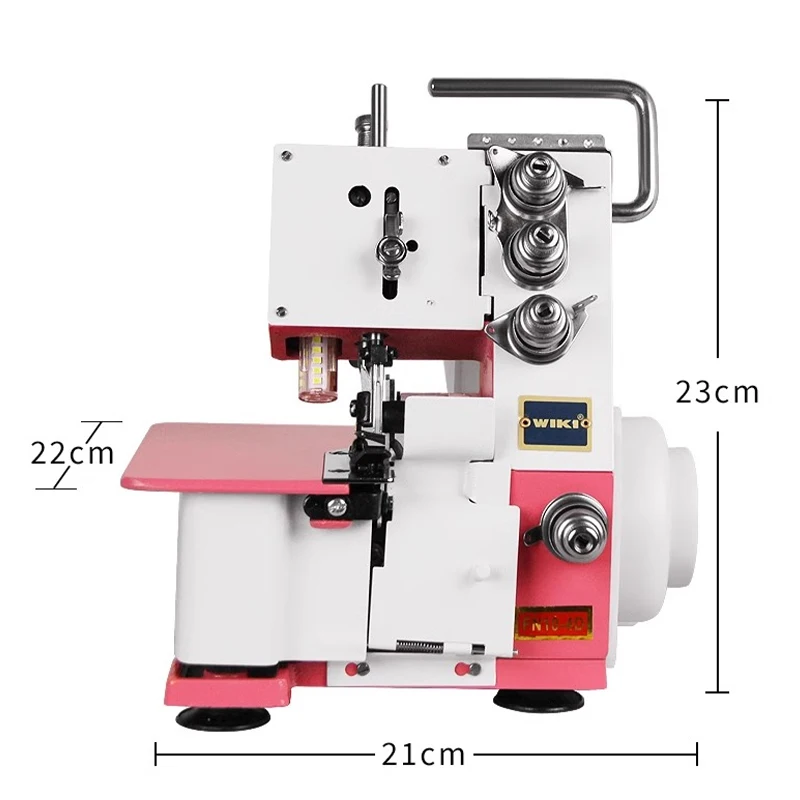 Household Four Thread Desktop Overlock Sewing Machine With Edge Code Edge Sewing Overlock Sewing Machine With LED Light