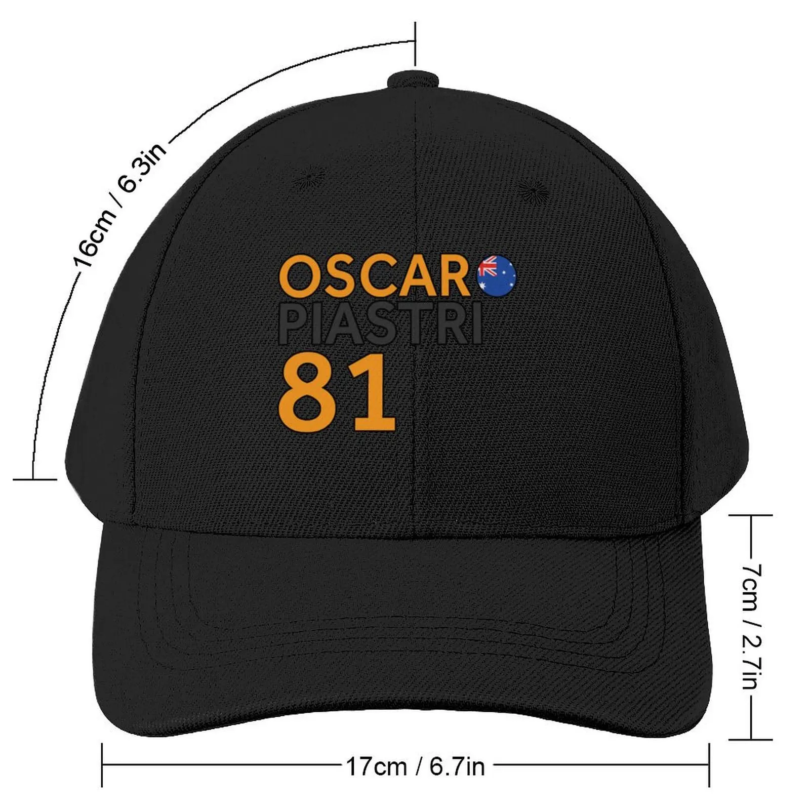 Oscar Piastri Baseball Cap Hat Luxury Brand funny hat Rugby Designer Man Women's