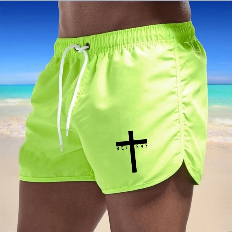 Sommer Herren Shorts Surf Männer Badeanzug Strand tägliches Fitness studio lüften Laufen am Meer lässig heißen Verkauf Kordel zug 2024 neue Kleidung