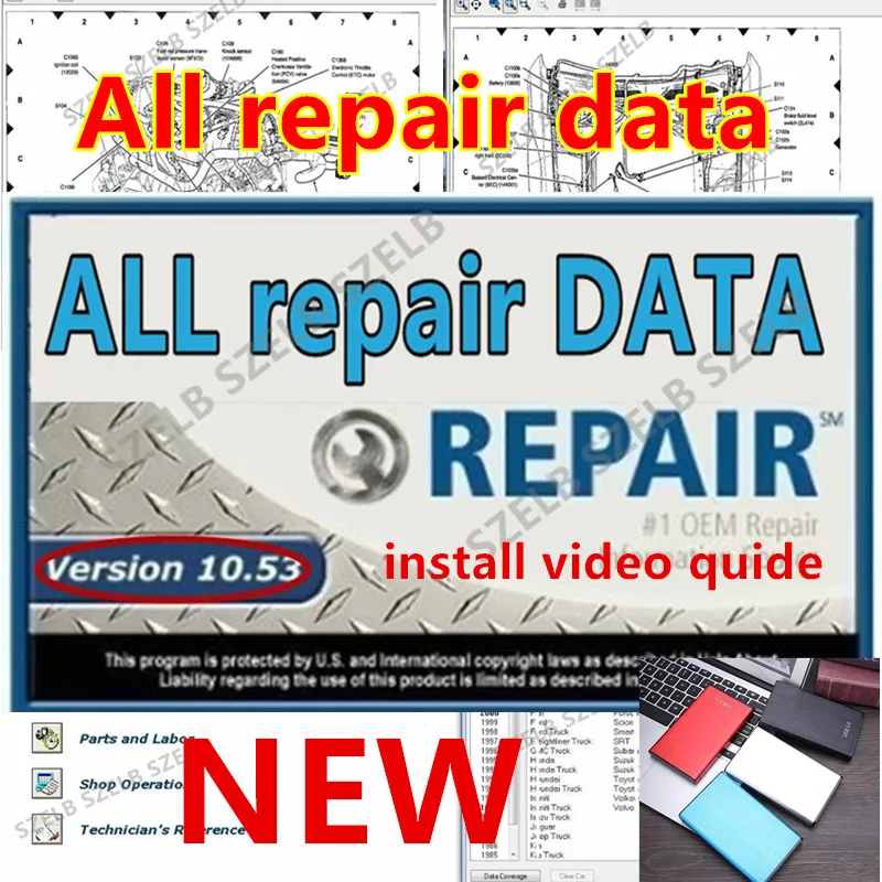 

best-selling All repair data10.53 software with install video support for free installation of car and truck wiring diagrams
