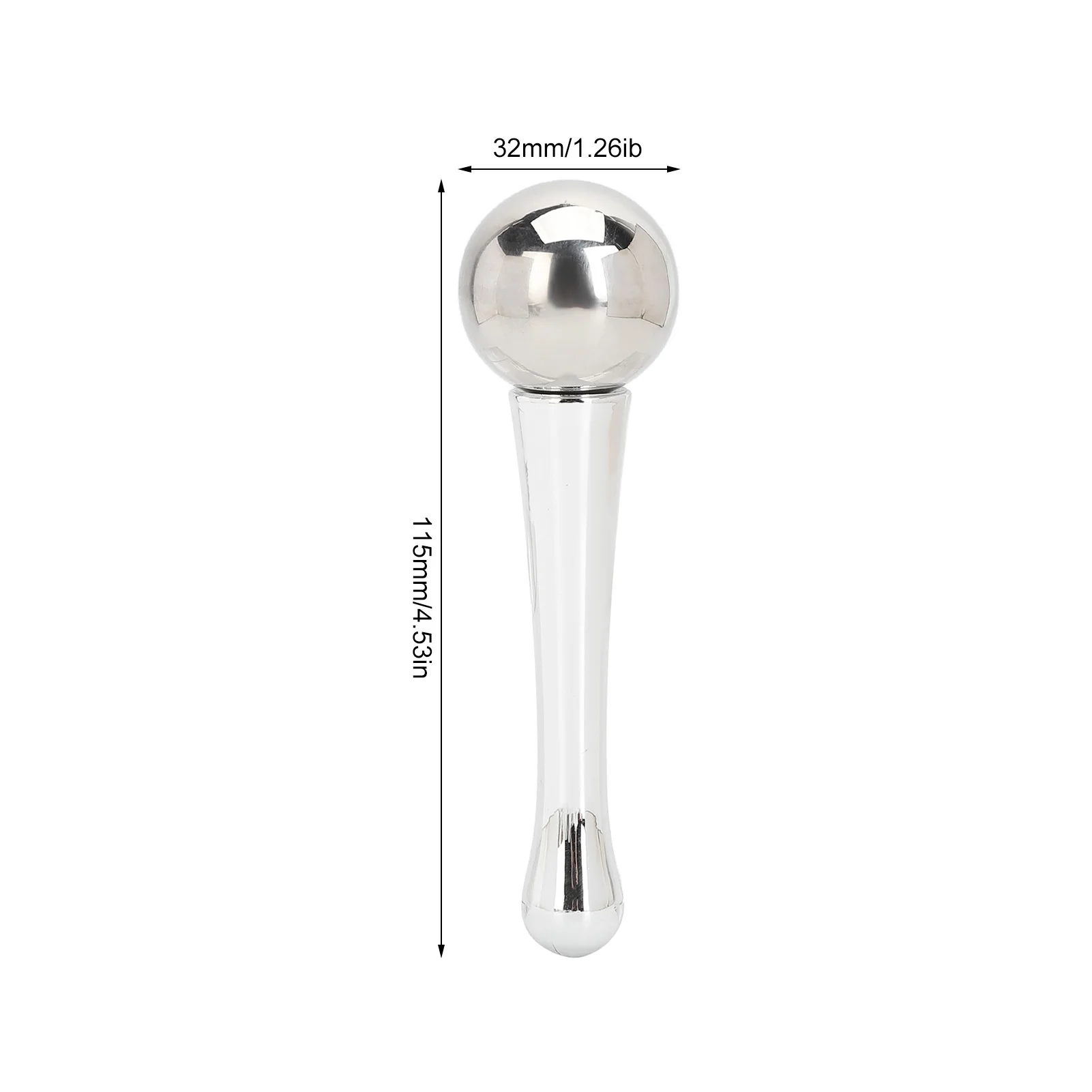 32mm Stainless Steel Ice Globe Reduce Swelling Wrinkles Massage Portable Eye Roller Stick Skin Care Supplies Eye Roller Stick