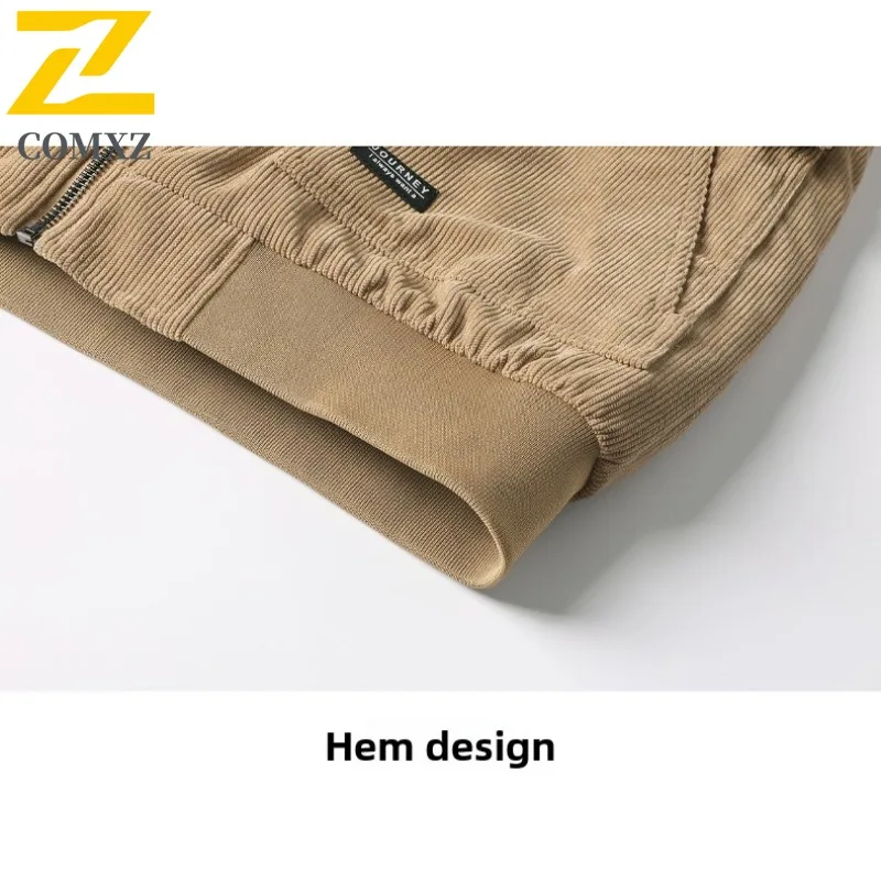 سترة مبطنة للرجال للعمل في الهواء الطلق من COMXZ، متعددة الاستخدامات، بياقة واقفة، سترة سميكة ودافئة، نمط يومي، معطف شتوي مريح وخفيف الوزن #6