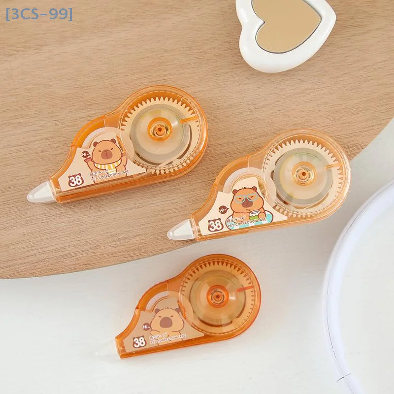 2 pçs dos desenhos animados capivara fita de correção multi-especificação fita corretiva escola material de escritório artesanato nota tomando diário