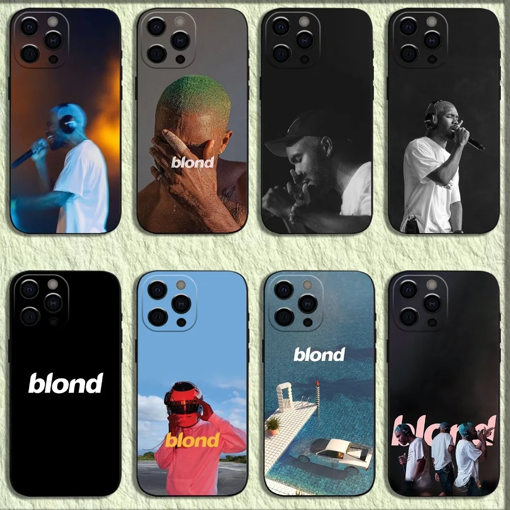 

Singer F-Frank Blond Oceans Phone Case For iPhone 16,15,14,13,12,11,Pro,X,XS,Max,XR,Plus,Mini Soft Black Cover