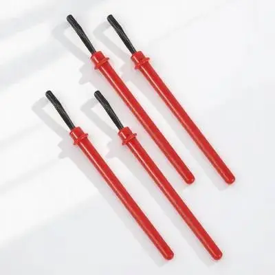 

50pcs Painting Brushes 6cm Small Art Brush Set for Kids Watercolor Gouache Acrylic Supplies Red Lightweight Compact Easy Grip