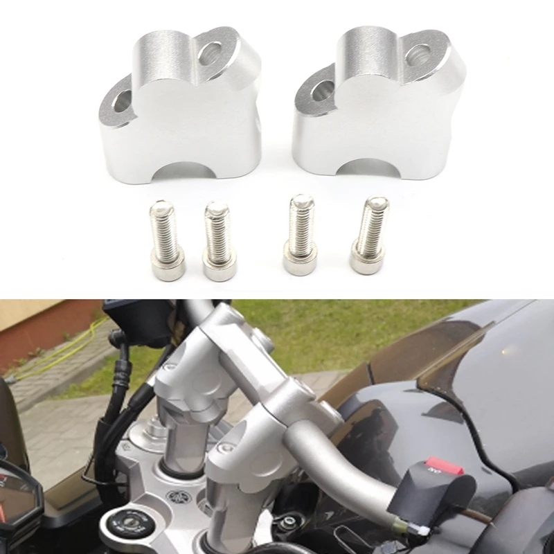 7/8Inch Motorcycle Handlebar Riser Drag Handle Bar Clamp Extend Adapter For Suzuki V-STROM DL250 DL650 XT DL1000