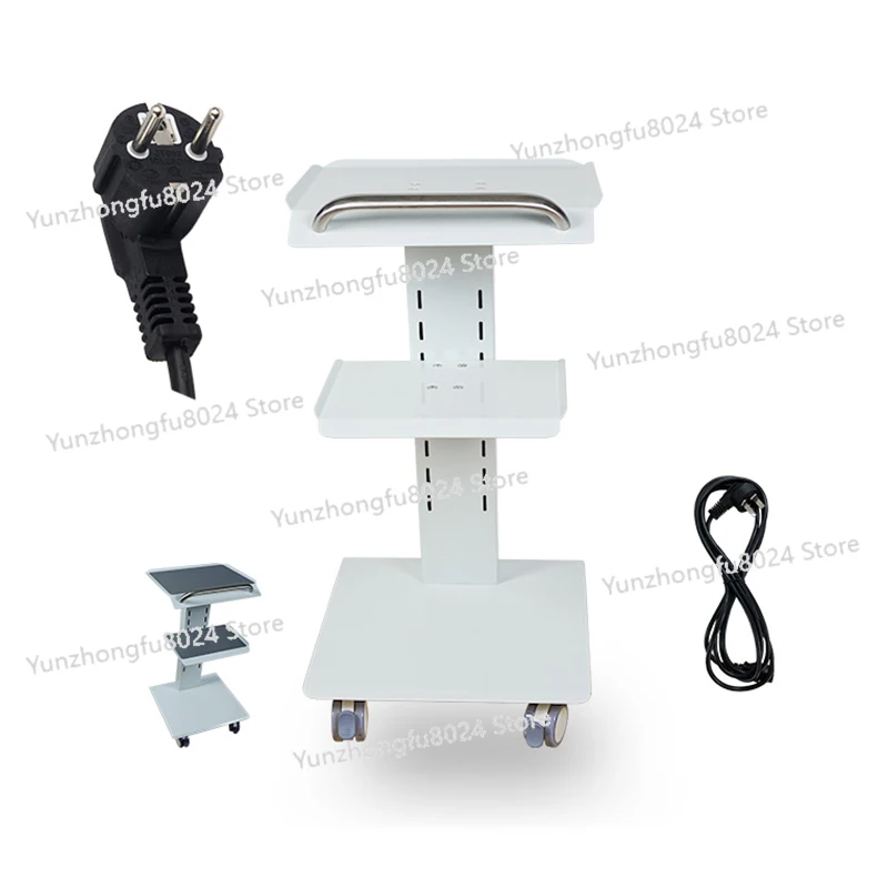 

Medical Trolley Mobile Shelf Table Dental Unit Portable Cart with Silent Universal Wheels