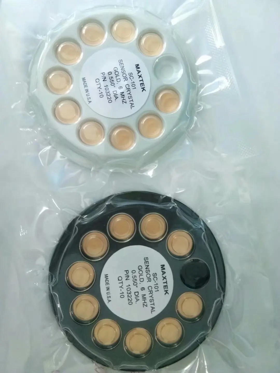 

6MHz Crystal Oscillator Plate 103264 Gold-plated, 103263 Alloy Crystal Oscillator Plate, Crystal Control Plate