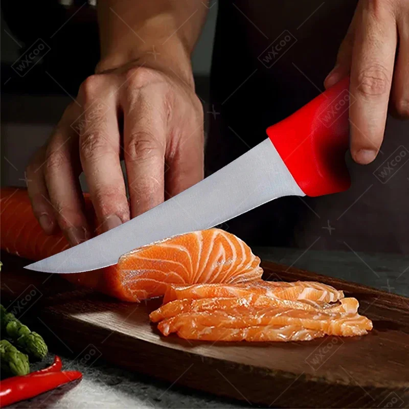 Kitchen Boning Knife Stainless Steel Skinning Carving Knife Meat Butcher Cleaver Utility Slicing Fish Vegetable Fruit Knives image 5