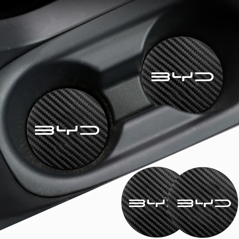 Almohadilla antideslizante de silicona para coche, accesorios interiores impermeables para BYD Atto 3 E6 Tang F3 Song F3R Qing Yuan I3, 2 uds.