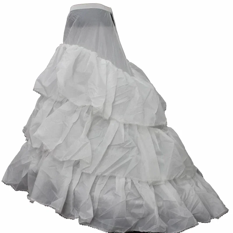 

3 Hoop Elastic Waist Bridal Gown Drawstring Quinceanera Petticoat Underskirt Crinoline Wedding Dress