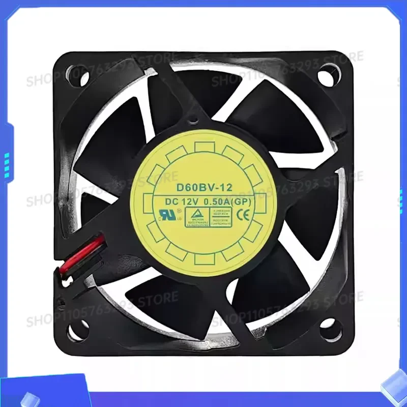for D60BV-12 New Server Cooling Fan 60x60x25mm 3Pin 12V 0.50A 1PC