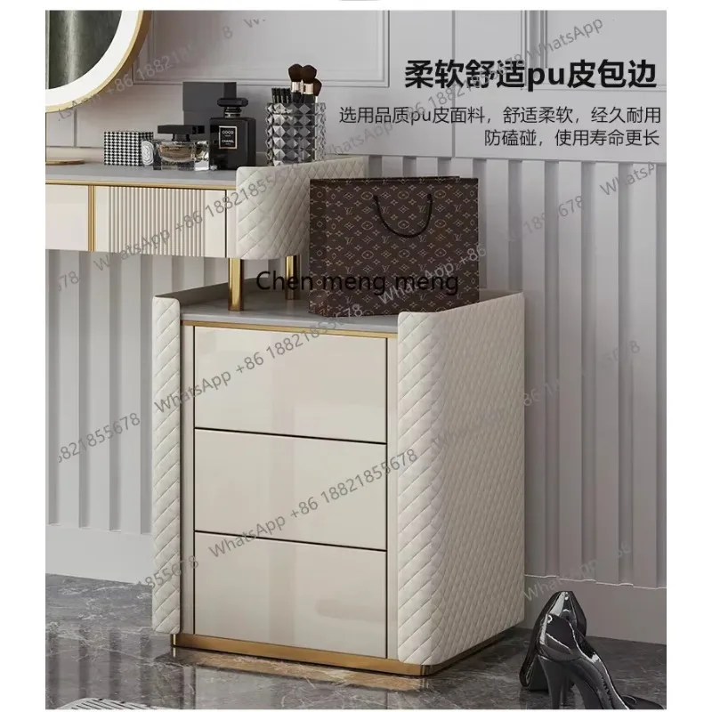 

E136 Luxury Dressing Tables Drawer Mirror for Bedroom Storage Wooden Makeup Dresser Vanity Table Tocador Maquillaje Bedroom Fur