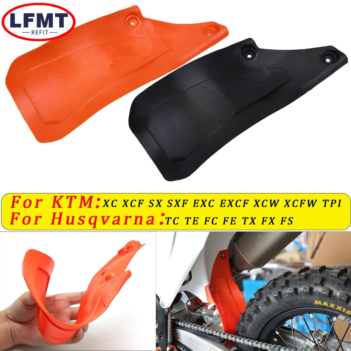 

Motorcycle Rear Fender Mudguard Plastic Kit Shock Absorber Air Box Mud Flap Splash Guard For KTM SX SXF XC XCF XCW XCFW 125-500