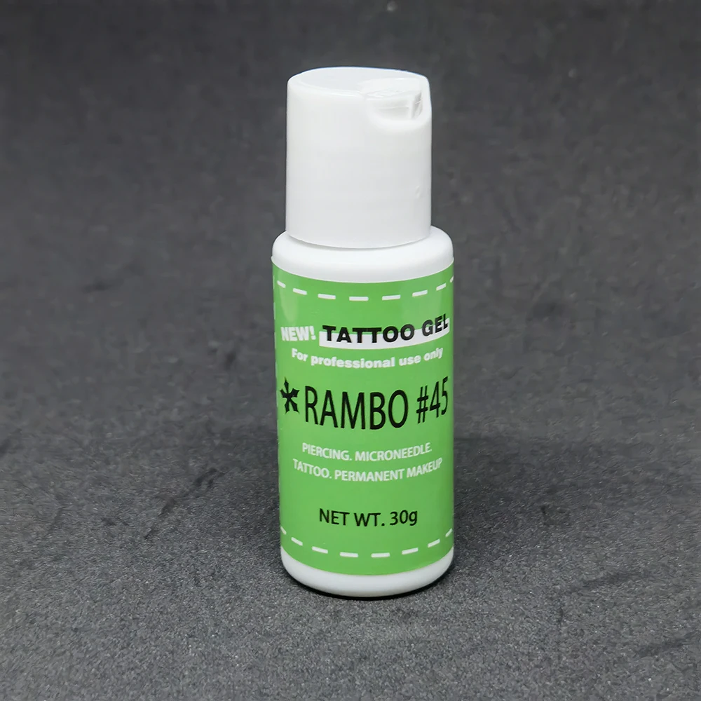 

New Green Rambo 45 Tattoo Gel During Microblading Piercing Permanent Makeup Eyebrow Lips Liner Tattoo Art Auxiliary Procedure