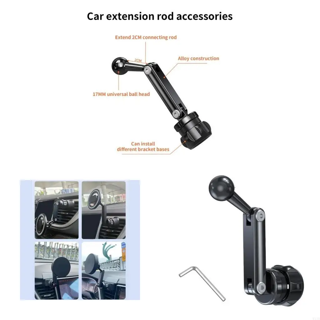

Ball Head Extension Rod For Car Air Vent Phone Holder & Navigation Mount Adapter