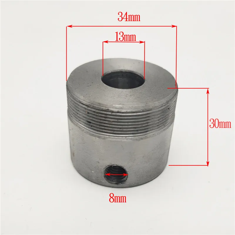 Freewheel Adapter internal diameter13/16/20/21/22/23/24/25/26/27/39/31mm for Tricycle No Teeth Flywheel Connector 34mm Thread