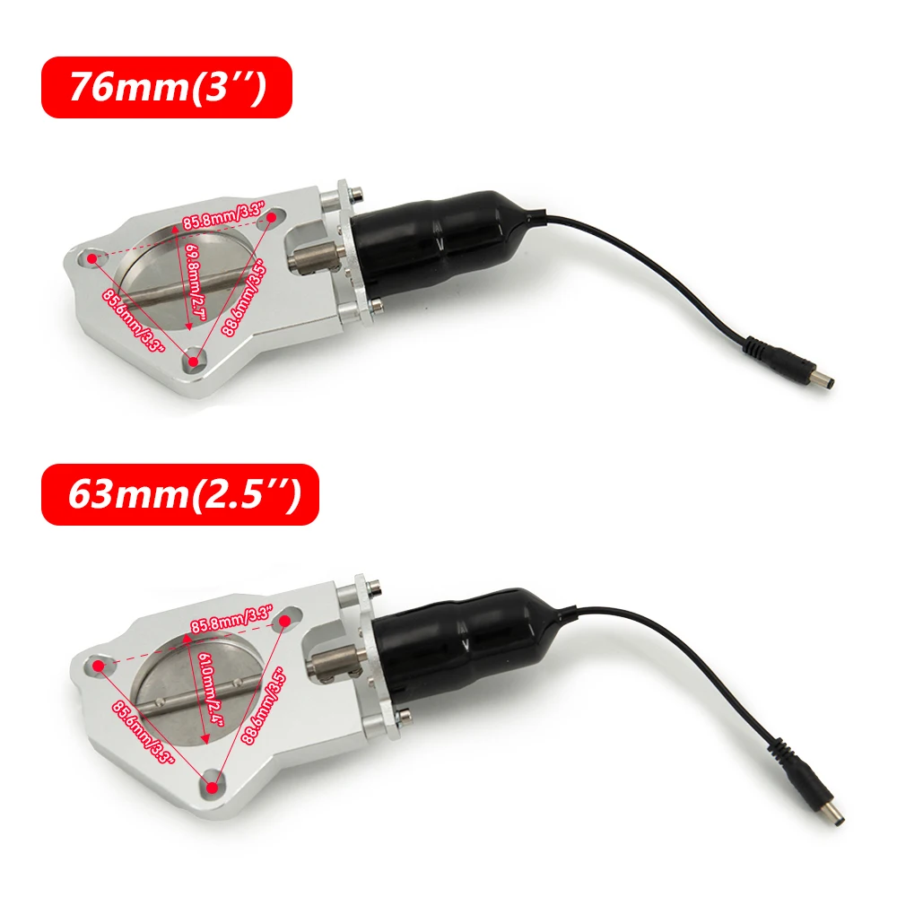 Universele 2,5/3 inch elektrische uitlaatafsluitklep met Catback Downpipe voor automodificatie, hoogwaardige uitlaatregeling