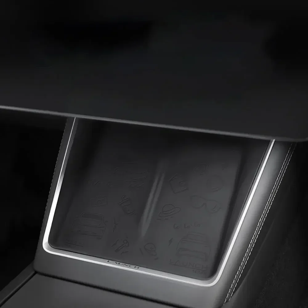 For Tesla Model 3 Highland 2024-2026 Wireless Charger Mat Model Y 2025-2026 Center Console Phone Charge Area Silicone Mat