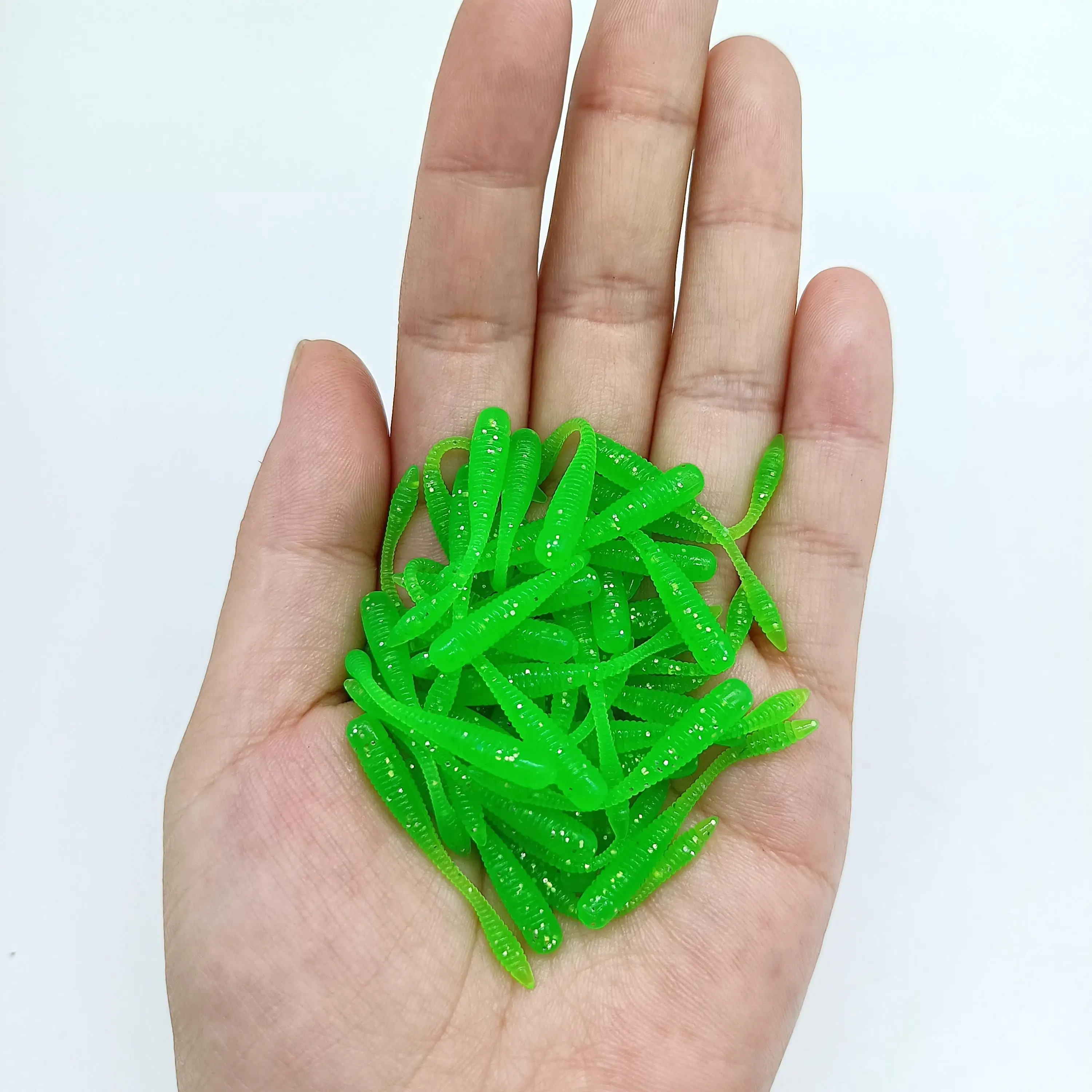 DUODUOYU 10PCS  Mini Soft Fishing Lure 0.2g/38mm Small Silicone Bait Isca Artificial  Jig Wobbler Soft Worm Carp Fishing Tackle image 6