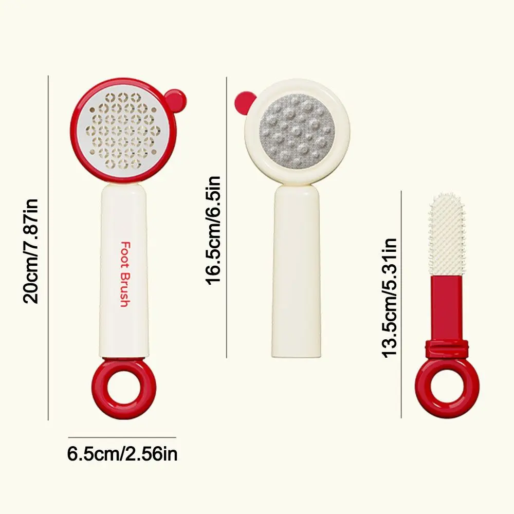 3 in 1 Voet Bestand Exfoliërende Dubbelzijdig Voetverzorging Rasp Harde Dode Huid Remover Dopamine Voet Schrobborstel Pedicure Gereedschap