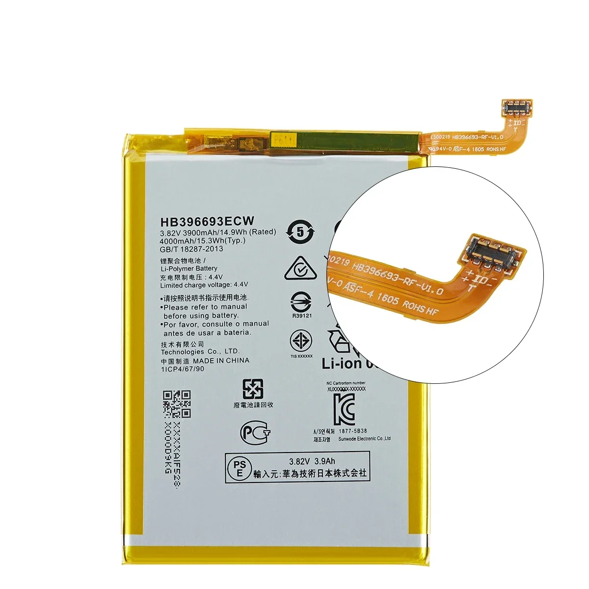 100% Originele Hb396693ecw 3900Mah Batterij Voor Huawei Mate 8 NXT-AL10 NXT-TL00 NXT-CL00 NXT-DL00 Mate8 Batterijen