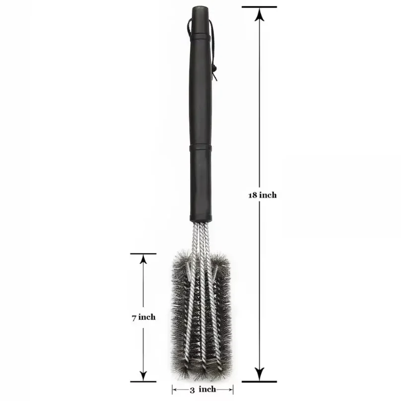 Picture 3: Barbecue Grill BBQ Brush Clean Tool Grill Accessories Stainless Steel Bristles Non-stick Cleaning Brushes Barbecue Accessories
