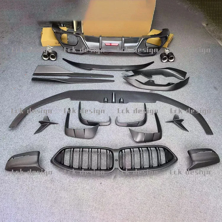 New 8 Series Dry Carbon Fiber Front Bumper Spoiler Lip for  8 Series G14 G15 G16 840i M850i M Sport 21-23