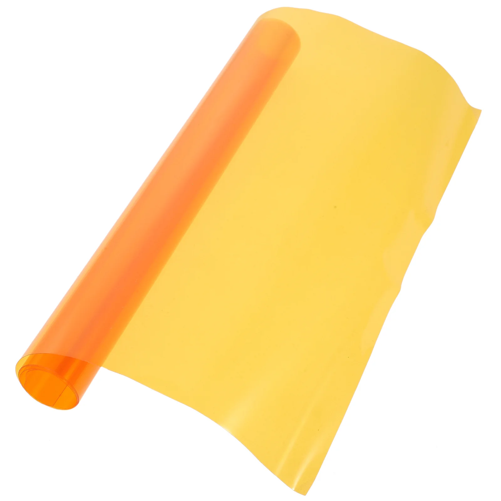Headlight Color Change Film Orange Transparent Stretchable Waterproof Car Sticker For Light Protection Tint Decal Vehicle