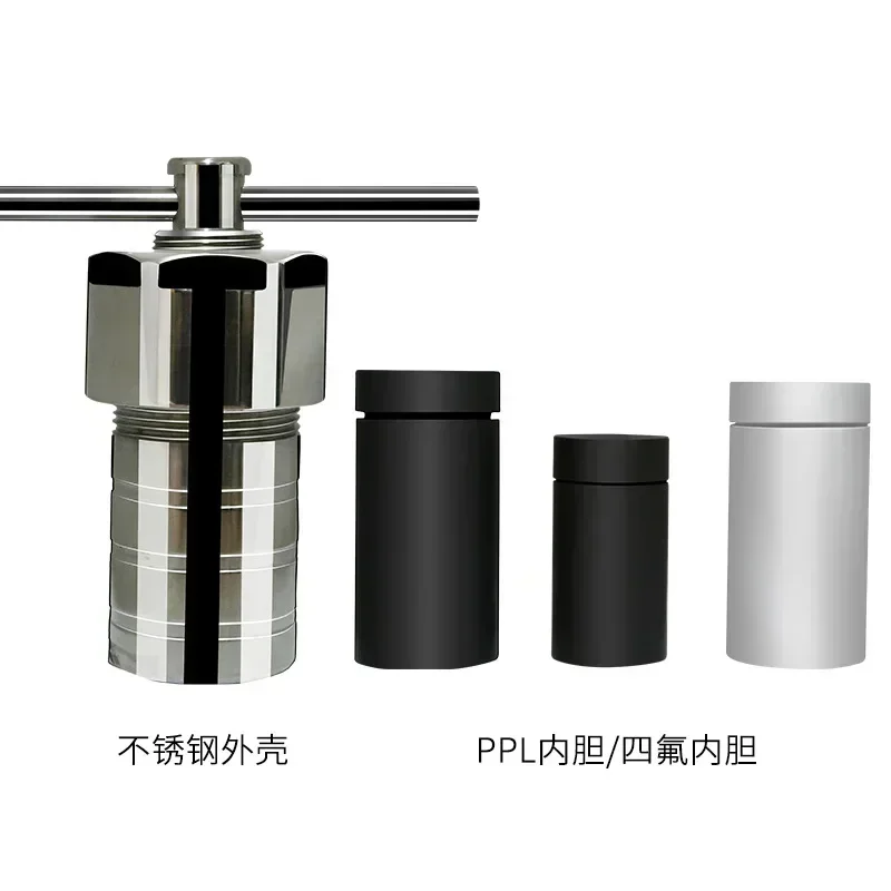 100ml Lined Hydrothermal Synthesis Autoclave Reactor 3Mpa High Pressure Digestion Tank ISO & CE Lab Supplies