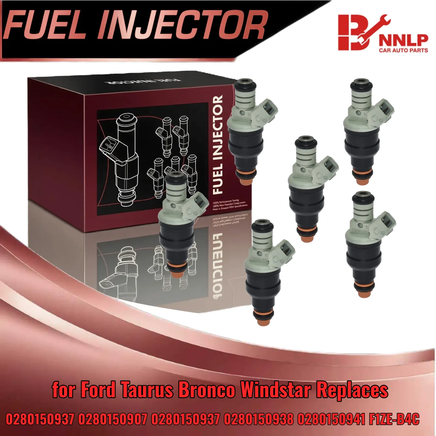 

6 топливных форсунок для Ford F-150 4,9 л 1990 1991 1992, заменяет 0280150937 0280150907 0280150938 0280150941