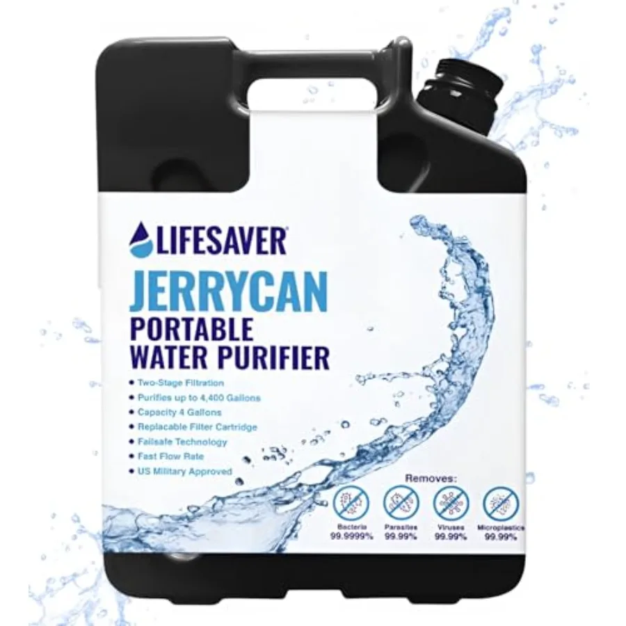 

Очиститель воды - сверхмощный очиститель воды в стиле милитари для повышения уровня, кемпинга, пешего туризма, готовности к чрезвычайным ситуациям и Sur