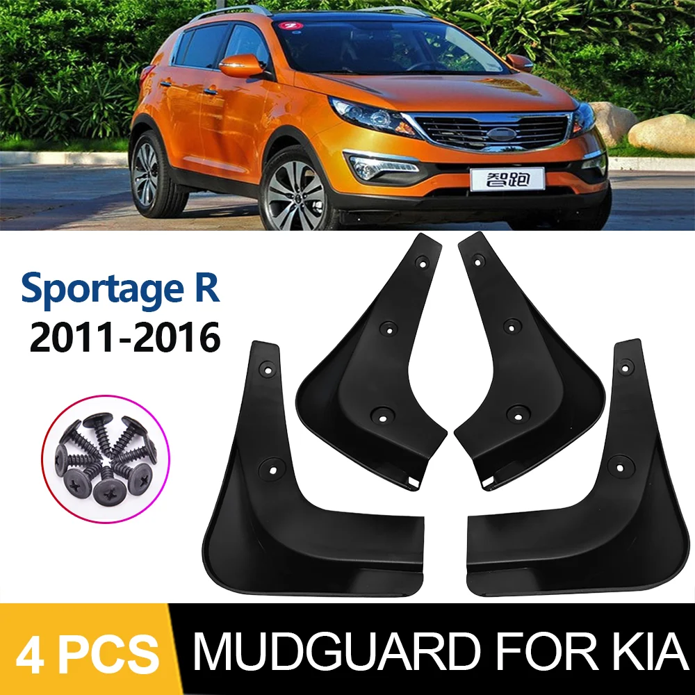 

1Set/4Pc Car Front Rear Mudguards Mud flap For KIA Sportage R 2011-2013 Accessories Mudflaps Splash Guard Wheel Fender 2014-2016