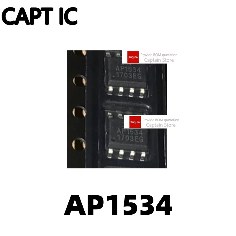 5PCS AP1534 AP1534SG-13 SOP8 SMT 8-pin LCD power management chip