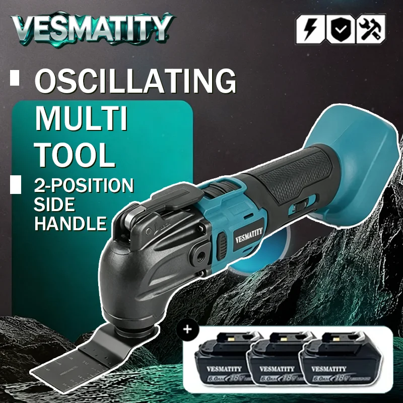 Electric Trimmer Quick Release Oscillating Tool Multi-FunctionalQuick-Change Compatible Tool For 18V-20VBattery Professional