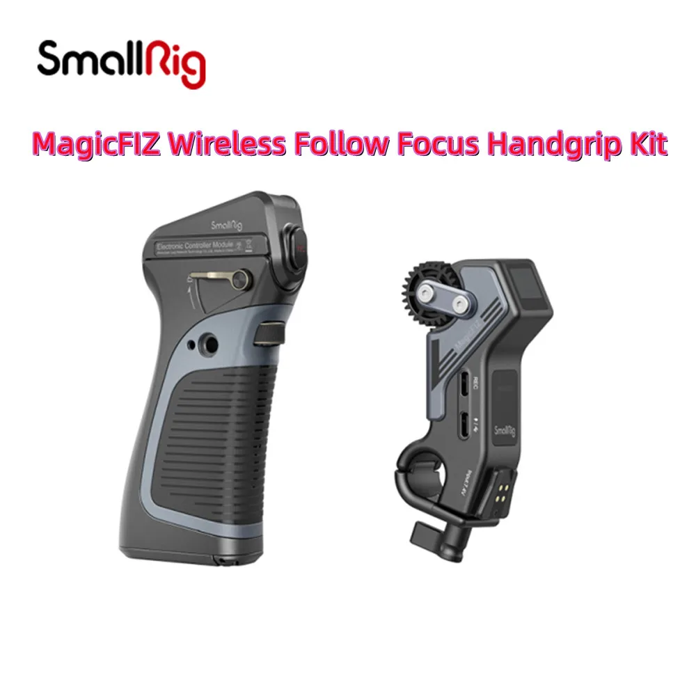 SmallRig MagicFIZ Wireless Follow Focus Handgrip Kit Fast Charging 100m Remote Control for DSLR 3781 3782 3918 3262 3263 3266