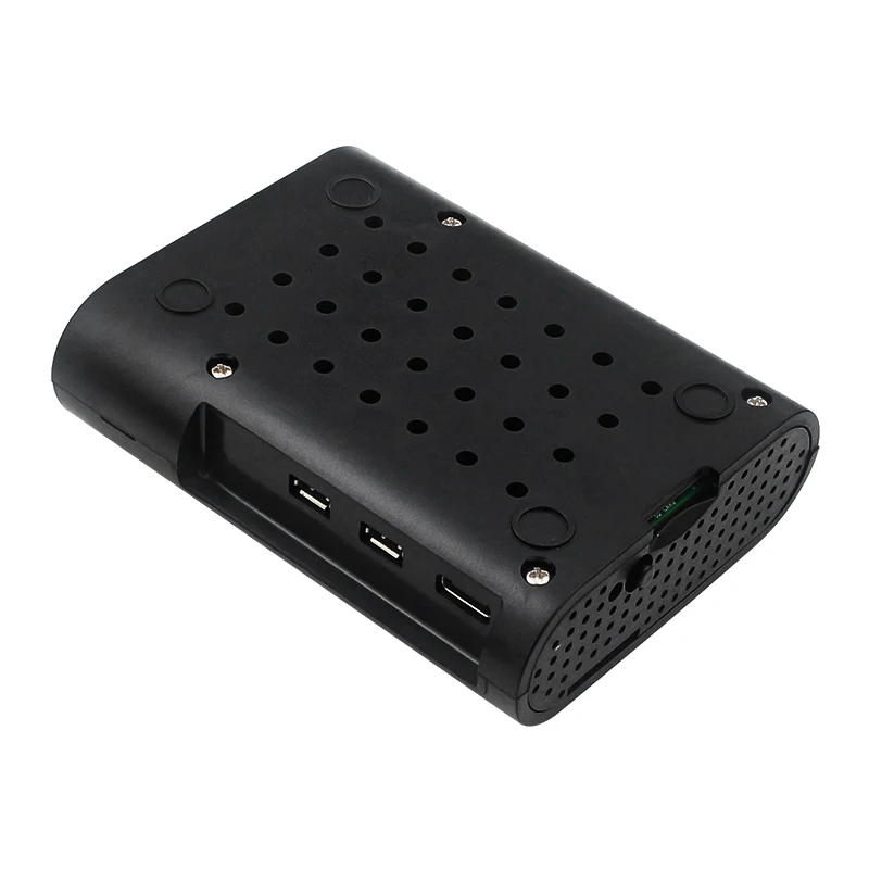 Raspberry Pi 5 ABS Case Box Black Plastic Shell Protection Enclosure for Raspberry Pi 5 Optional Active Cooler for Pi 5