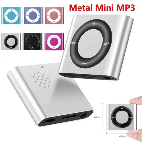 Lossless Sound Portable Mini MP3 Player Metal Clip Support SD TF USB MP3 Music Players Slim Touch Keys Student Walkman