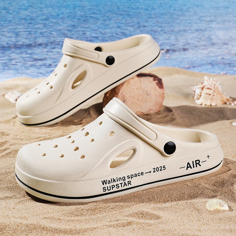 Men New Slippers EVA Soft Beach High Quality Bathroom Non Slip House Design Women Luxury Casual Brand Summer Comfortable Sandals