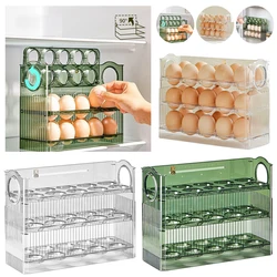 30 Grids Egg Storage Box Refrigerator Organizer Food Containers Multi-Layer Egg Tray Egg Holder Dispenser Kitchen Storage Box