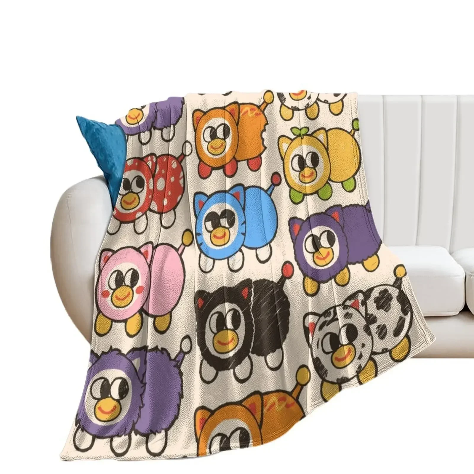 peepy pattern Throw Blanket Winter beds halloween Blankets