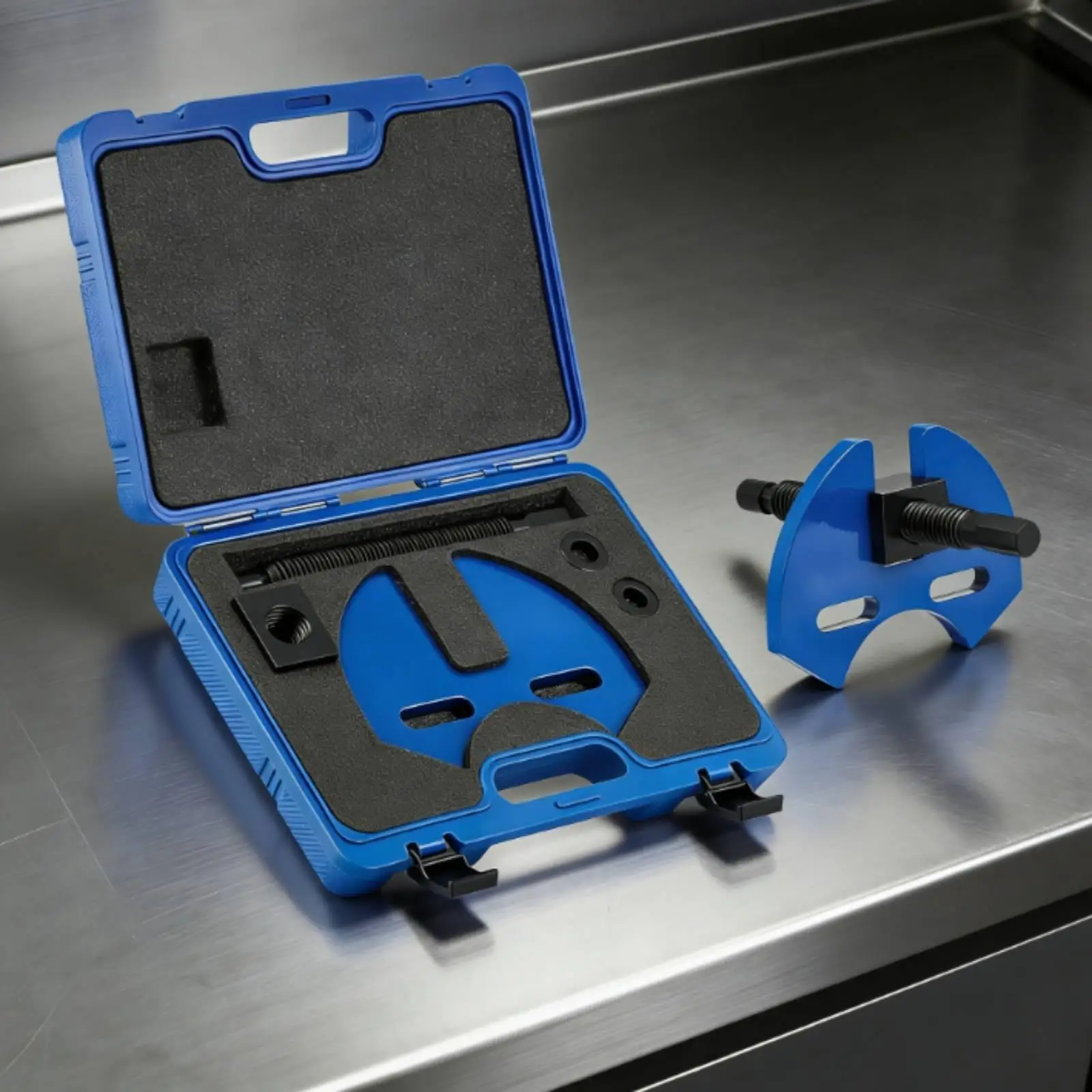 Wheel Hub Removal Tool Set with Carrying Case Threaded Hub Remover Kit with Carrying Case Damage for Mechanics, Home Mechanics,