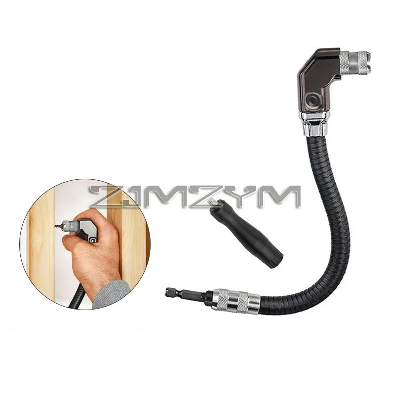 

90 Degree Right Angle Electric Drill Corner Device Three Jaw Chuck Adapter Narrow Space Drilling Accessories Tool