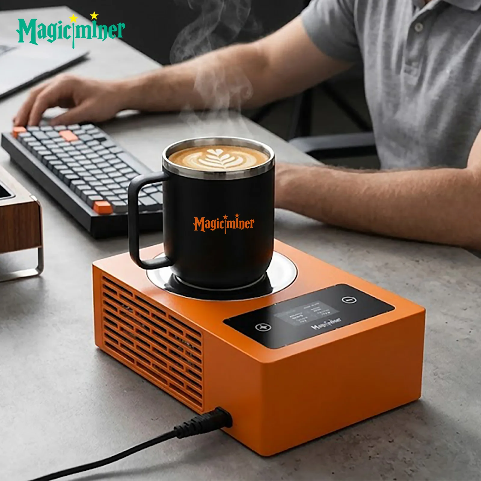 2026 Magicminer WM02Pro 540MH/s Scrypt ASIC Miner for Litecoin DOGE Mining 140W Low Noise Desktop Crypto Miner Cup Heater