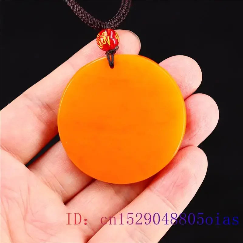 Yellow Jade Dragon Pendant Gifts Men Carved Chinese Charm Necklace Fashion Natural Accessories Women Amulet Jewellery Lucky