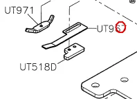 Запчасти для промышленных швейных машин SIRUBA C700KD/C858J UT967