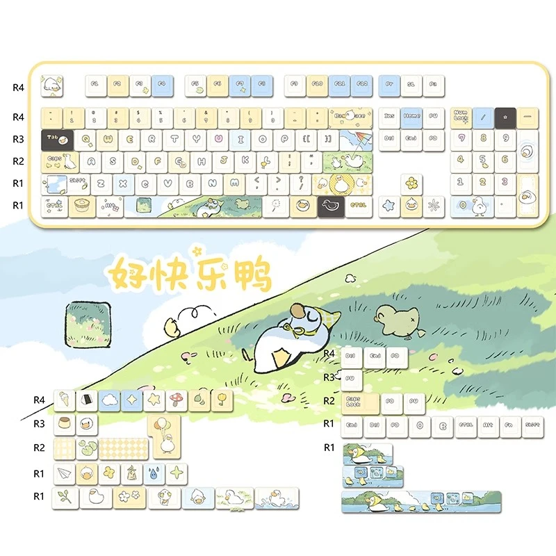 Аксессуары для механической клавиатуры, Набор колпачков для механических клавиш с функцией сублимации